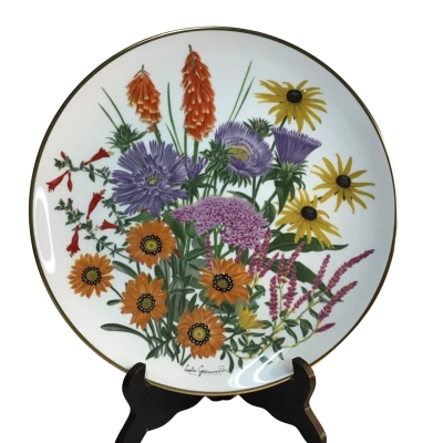 Franklin Porcelain Flowers of the Year September