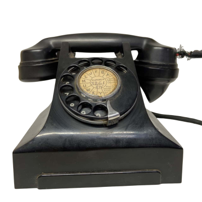 Vintage Bakelite rotary dial phone 