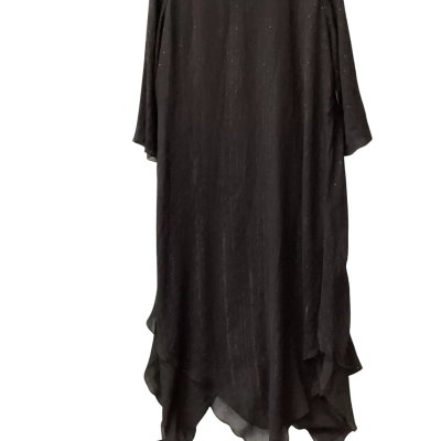 Tradie Fischer Size M Formal Dress Black  metallic thread A