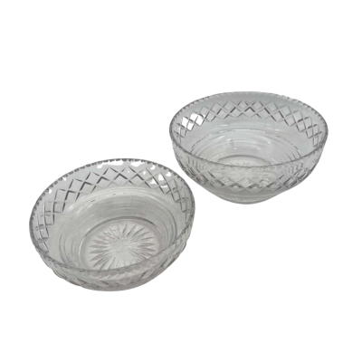 2x Stuart Cut Crystal Bowls