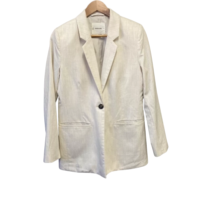 Everlane Womens  Size 6 Blazer Off White 