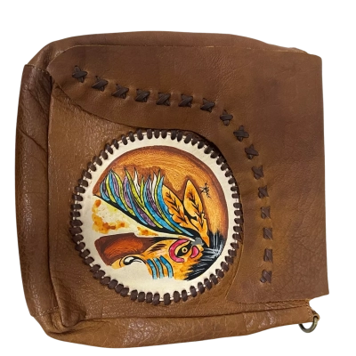 American Darling Hand-Painted Genuine Leather Western Crossbody Bag - No Bag Strap Attached 