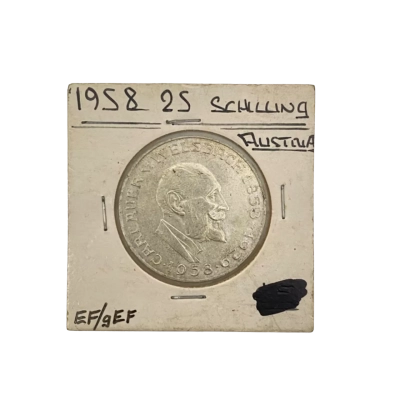 1958 Austrian 25 Schilling Silver Coin