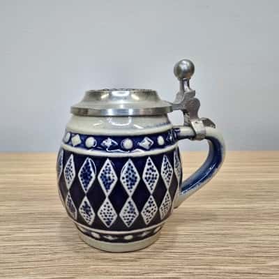 Vintage Gerz Miniature Lidded Beer Stein