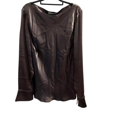 BNWT Witchery Womens  Size 18 3/4 Sleeve Shirt Brown RRP $249.95