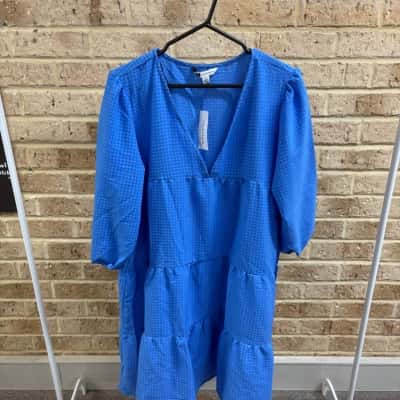 Rockmans Womens textured tiered dress  Size 18 