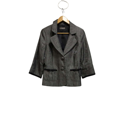 Jacqui-E Womens  Size 10 Black / Grey Jacket