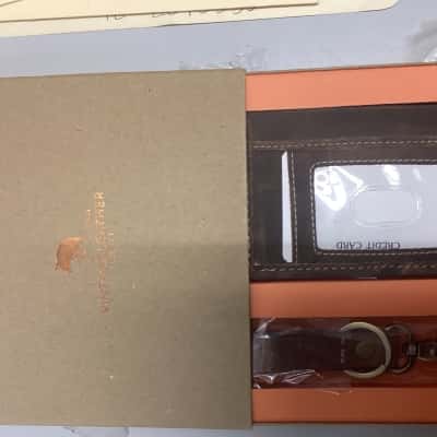 Leather wallet and keyring