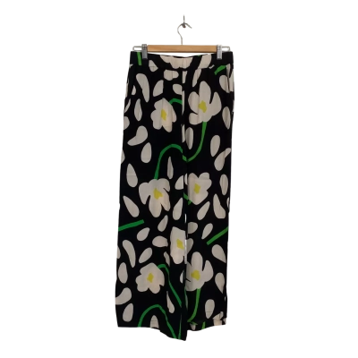 Gorman Womens  Size 10 Wide Leg Pants Black  / Floral / Green / White / Yellow 