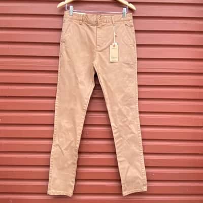  The Academy Brand Mens Size 30 Coffee Brown Skinny Chino Jeans 