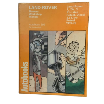 Vintage Land Rover Owners Workshop Manual Hard Cover Book