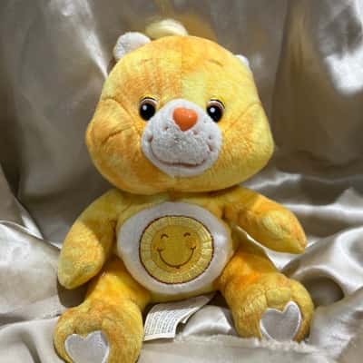 Care Bears Funshine Yellow tie dyed Sitting Plush
