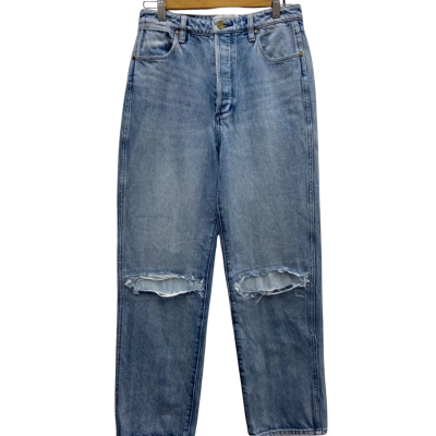 Wrangler Womens  Size 9 High-Waisted / Straight Leg Jeans Light Blue