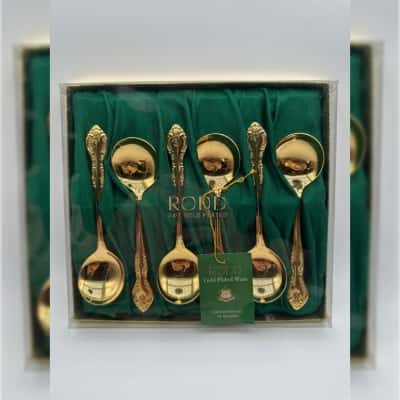 Rodd 24ct Gold Plated Golden Glory Sweet Spoons
