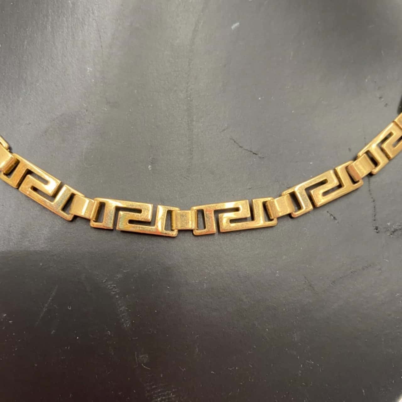 Costume Jewellery Gold Necklace Egypt Style Chain Short Length (s)