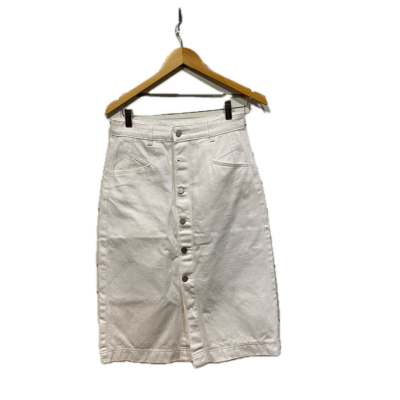 Seed Womens Midi Skirt Size 8 White 