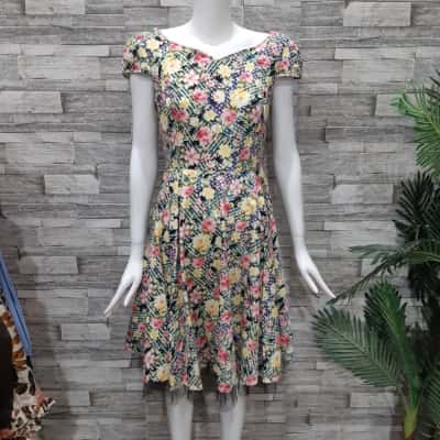  Women's hearts & roses Size 10 Casual Dress / Floral Dress / Sleeveless Dress  Floral / Multicoloured 