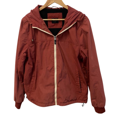 Industrie Mens  Size L Hood Jacket Maroon / Red 