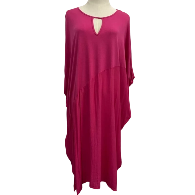‘M’ Italian Magenta Mini Kaftan Dress
