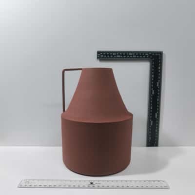 Ramus Vessel Brown Metallic Pitcher Jug Whimsical Vase Container Decorative 