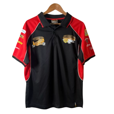  V8 Supercars Mens  Size M Short Sleeve Shirt Black  / Red 