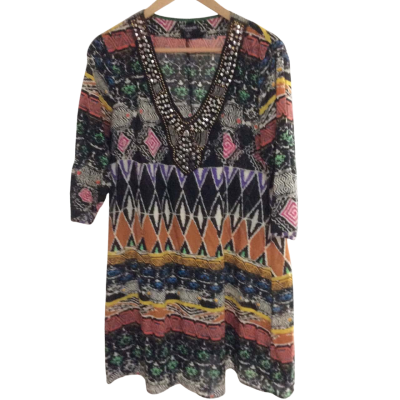 Threadz Womens  Size S Kaftan Pattern 