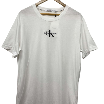 Calvin Klein Jeans Mens  White T Shirt Size XL