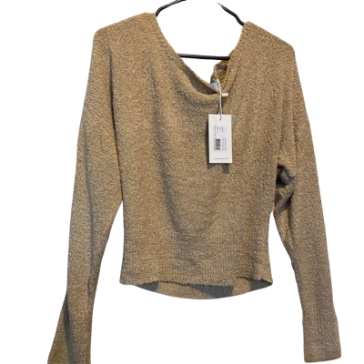 You & all Womens  Size 16 Off-the-shoulder Top Beige 