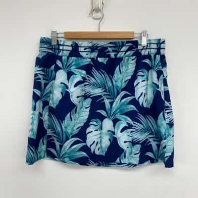 Tommy Bahama Island Navy Alicia Brazil Mini Skirt  Size M 