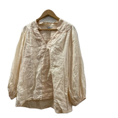 Elms+King Womens Top Size M Cream / Peach 