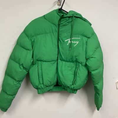 Tommy Hilfiger Womens  Size XL Cropped Jacket / Puffer Jacket Green 