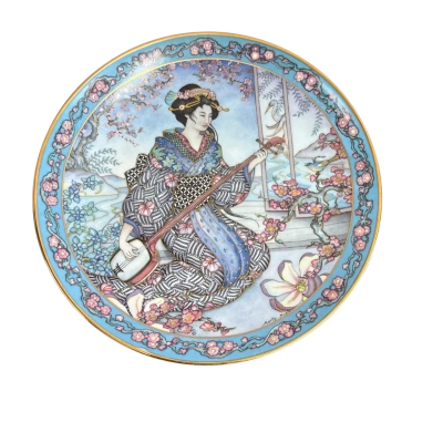 PLUM BLOSSOM MAIDEN ROYAL DOULTON LIMITED EDITION FRANKLIN MINT PLATE #PD1339