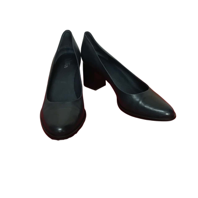 Wittner Navy Blue block Heel Pump