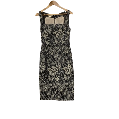  Womens  Size 12 / 44 Cocktail Sleeveless Dress  Black  / Grey 