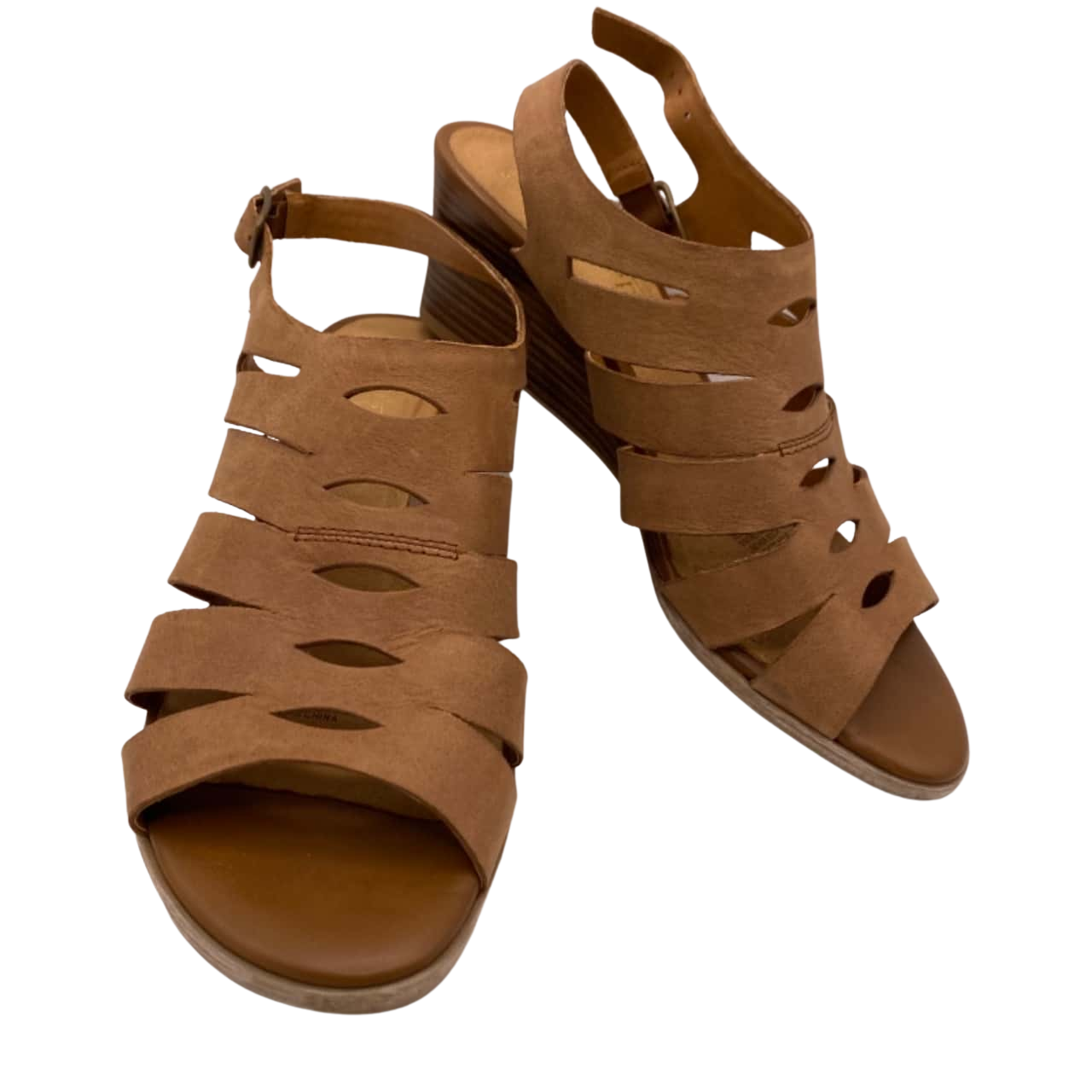 BNIB Easy Steps Womens Size 38 Brown Low Wedge Leather Shoes RRP $149. ...