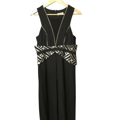Women’s Size M Black Lumier By Bariano Sleeveless Maxi Dress