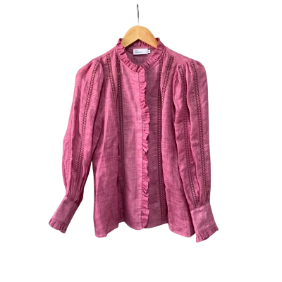 Zoe Kratzmann Womens  Size 0 Long Sleeve Shirt Pink  