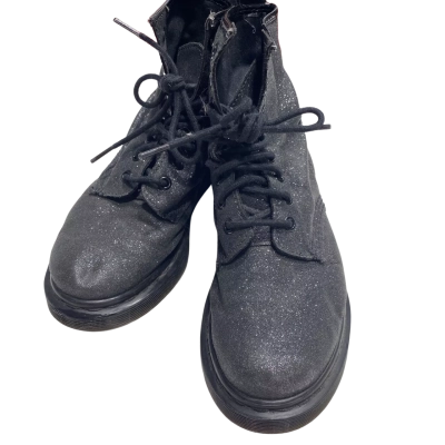 Dr Martens Kids Glitter Size 3 / 36 Boots Black  