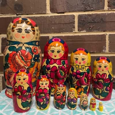 26cm Babushka Doll 11 Piece Set