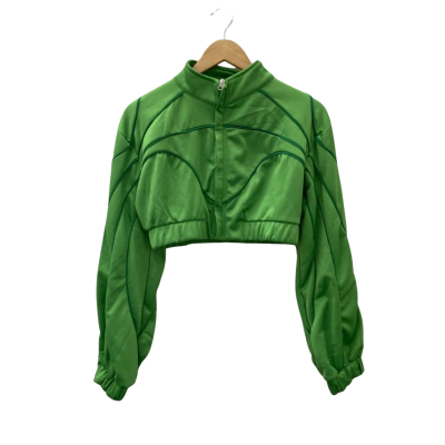 Pretty Little Thing Womens  Size 12 Green Cropped Tracksuit Set