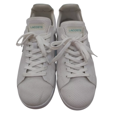 Lacoste Womens Size 8 Sneakers White 