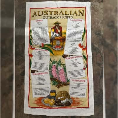 Australian Outback Recipe Tea Towel