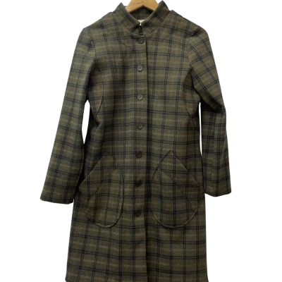 Megan Salmon Women's Size 10 Coat Olive Green