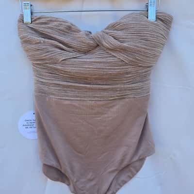 Sheike Womens  Size 8 Bodysuit Champagne 