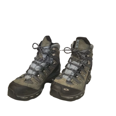  Womens Salomon Size 7.5 Boots Black  / Green / Grey 