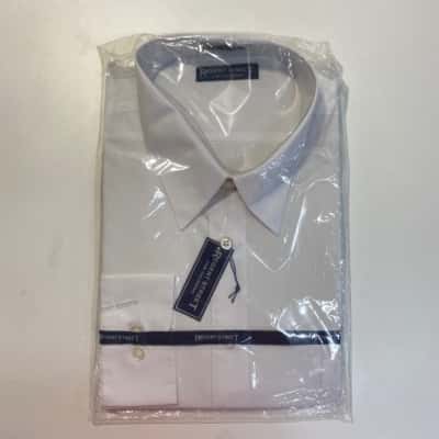 Regent Street Mens White Long Sleeve Shirt Size 43/44