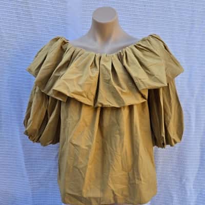 Country Road Womens  Size 14 Off-the-shoulder Top Natural 