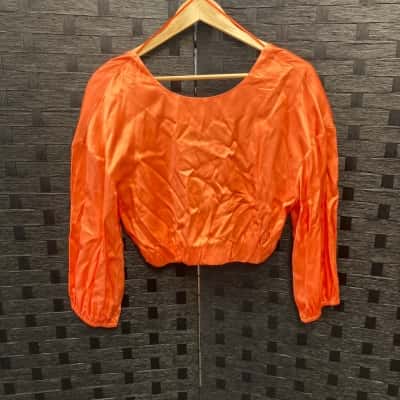 Gorman Womens  Size 8 3/4 Sleeve Top Orange 