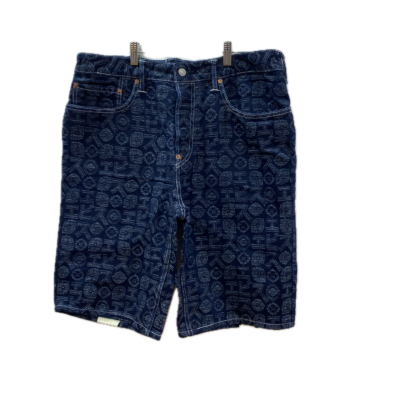 Evisu Unisex Shorts Size 38 Navy Blue 