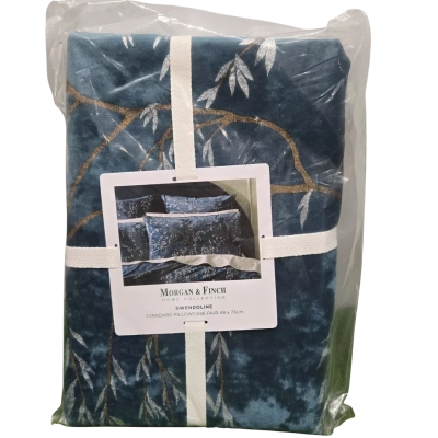 Morgan & Finch Gwendoline Standard Pillowcase Pair BNWT 